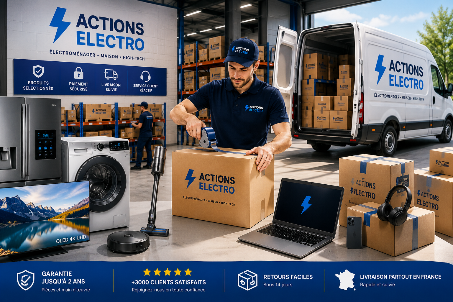 Préparation professionnelle des commandes Actions Electro